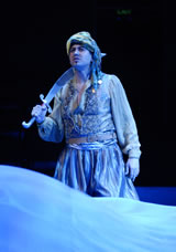 Daoud Heidami as Sinbad in the Denver Center Theatre Company world premiere of Jason Grote's "1001," directed by Ethan McSweeny, 2007. Photo: Terry Shapiro
