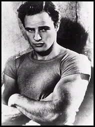 Marlon Brando as Stanley Kowalski in the film of "A Streetcar Named Desire," 1951