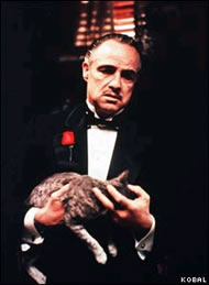 Marlon Brando as Don Corleone in "The Godfather"