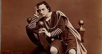 Edwin Booth as Hamlet, c. 1870. Photo: Library of Congress