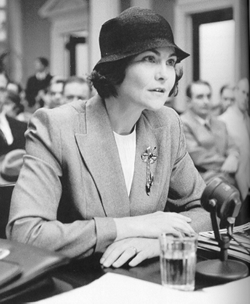 Hallie Flanagan Davis testifying before the House Un-American Activities Committee,  1938