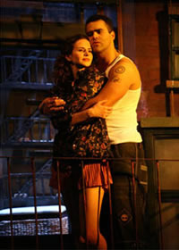 Mandy Gonzales and Christopher Jackson in "In the Heights," Richard Rodgers Theatre, NYC, 2008. Photo: Joan Marcus.