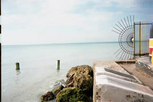 a view 90 miles from Cuba, from Key West Florida, Jan. 2002