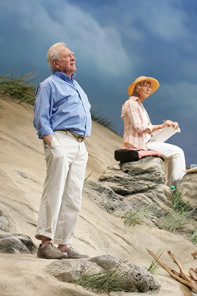 George Grizzard and Frances Sternhagen in Edward Albee's "Seascape." Photo: Joan Marcus