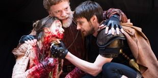 Shakespeare's "Titus Andronicus" at the Globe Theatre, dir. Lucy Bailey. Photo: Alastair Muir